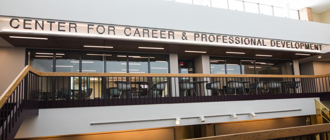 Career Center for Professional Development atrium 